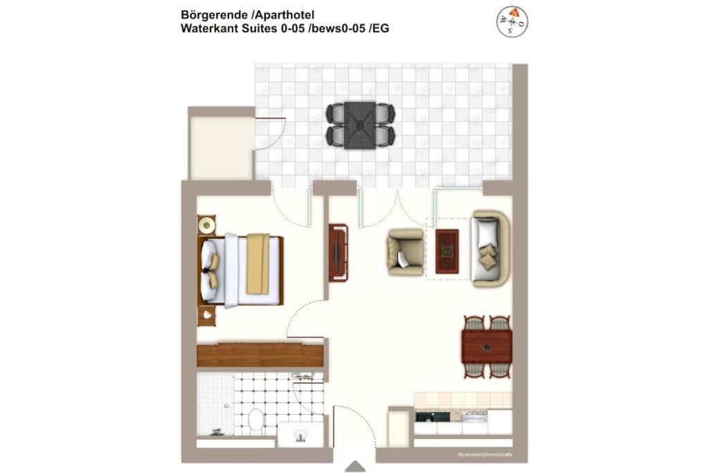 Börgerende-Rethwisch Waterkant Suite 0-05 מראה חיצוני תמונה